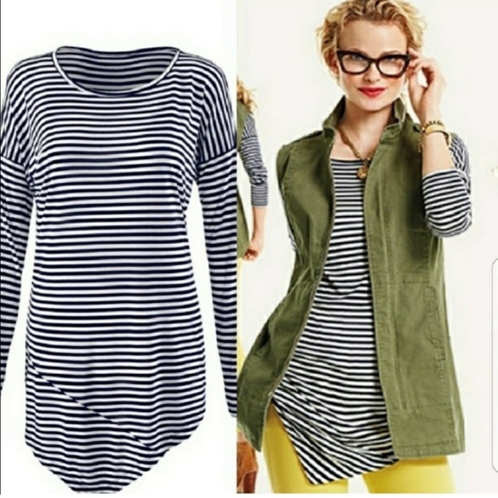 CaBi Stripped Long Tee